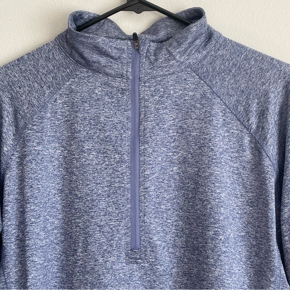 Iceburg Men’s Blue 1/4 Zip Running Athletic Pullover Jacket - Large - Picture 3 of 6